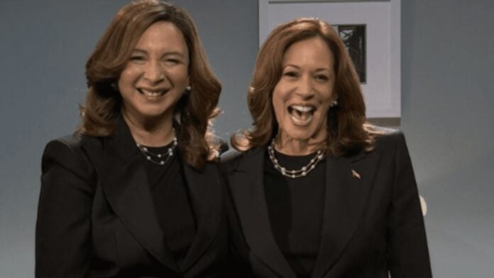 Maya Rudolph and Kamala Harris on 'SNL' (Image: YouTube)