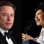 Elon Musk (L) and Cardi B (R) Image: AP)