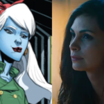 Copycat (L) and Morena Baccarin in ‘Deadpool’ (Image: Marvel)