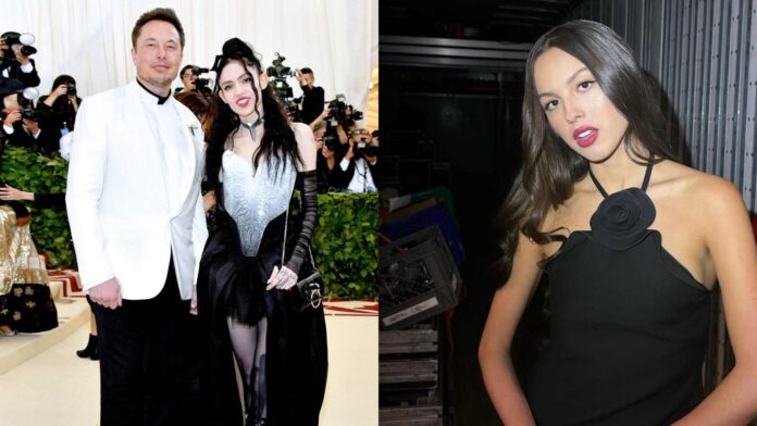 Elon Musk and Grimes, Olivia Rodrigo (Image: ELLE and Instagram @/oliviarodrigo)