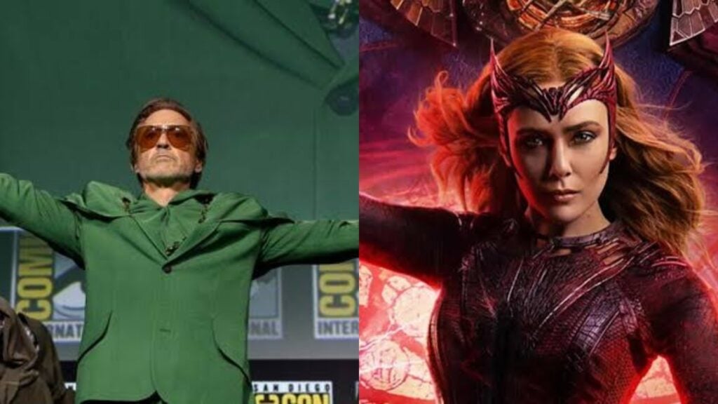 Robert Downey Jr. as Dr. Doom and Elizabeth Olsen s Scarlet Witch (Image: Marvel) 