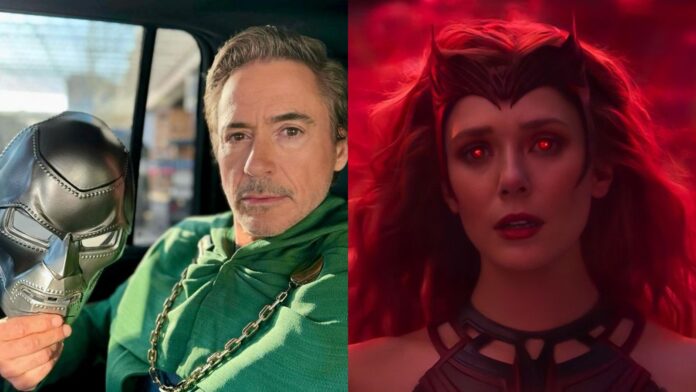 Robert Downey Jr. as Dr. Doom and Elizabeth Olsen s Scarlet Witch (Image: Marvel)