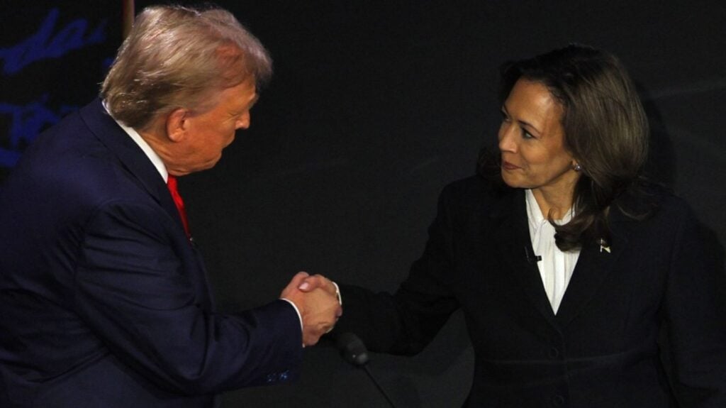 Donald Trump and Kamala Harris (Image: AP)