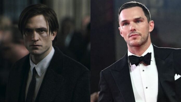 Robert Pattinson as Batman and Nicholas Hoult (Image: Warner Bros, instagram @nicholashoult)