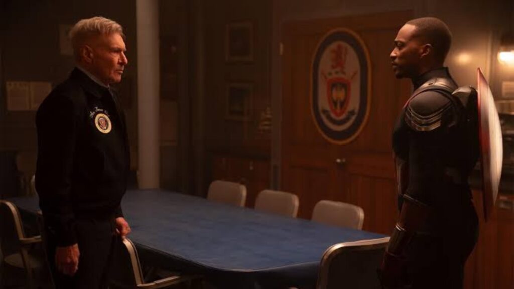 Anthony Mackie and Harrison Ford in 'Captain America: Brave New World (Image: Marvel)