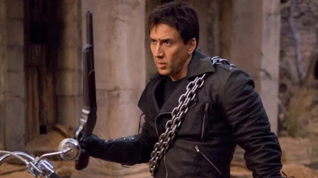 Nicolas Cage as Ghost Rider (Image: Sony) 