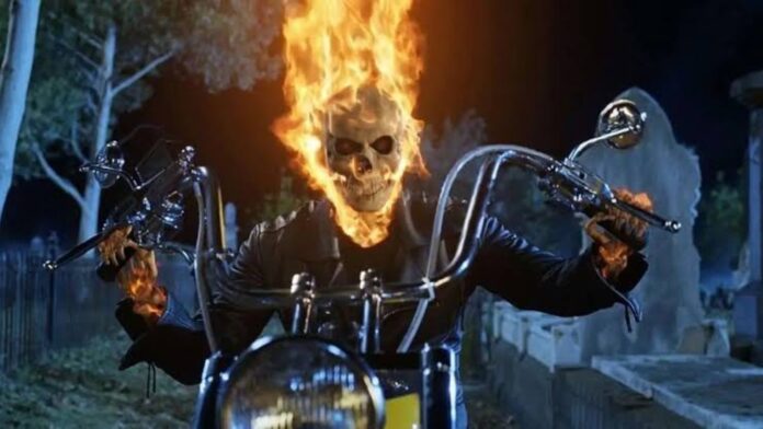 Nicolas Cage as Ghost Rider (Image: Sony)