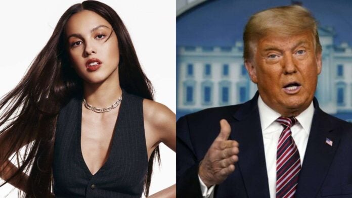 Olivia Rodrigo and Donald Trump (Image: Instagram @/oliviarodrigo and AP)