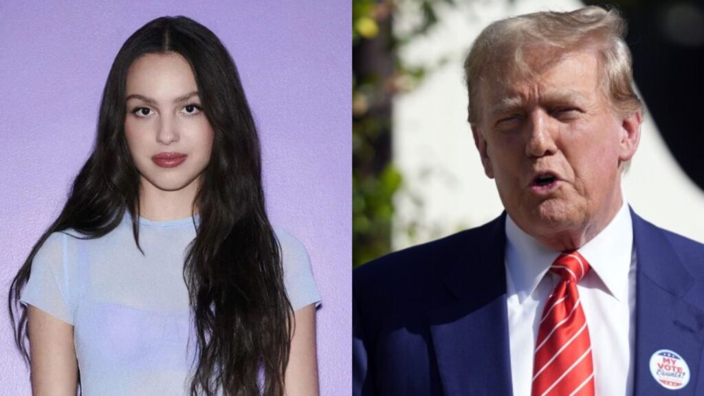 Olivia Rodrigo and Donald Trump (Image: Instagram @/oliviarodrigo and AP)