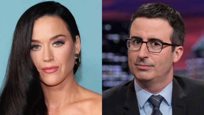 Katy Perry (L) and John Oliver (R) (Image: AP)