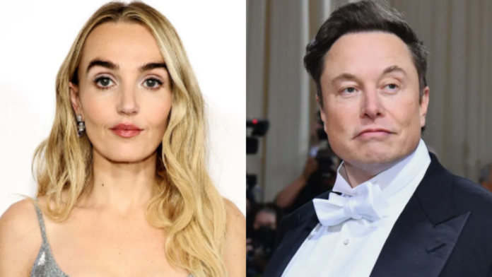 Chloe Fineman and Elon Musk (Images: AP)