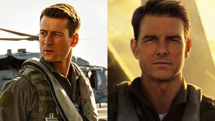 Glen Powell and Tom Cruise in 'Top Gun: Maverick' (Image: Paramount Pictures)