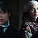 Jenna Ortega in 'Wednesday' and Lady Gaga (Image: Netflix and Vogue)