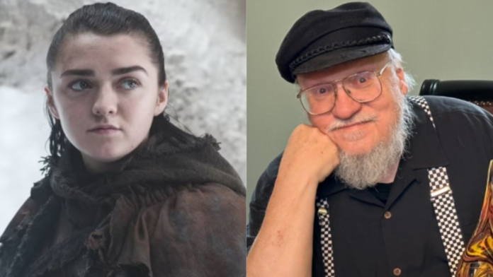 Maisie Williams (L) and George R.R. Martin (R) (Images: HBO/AP)