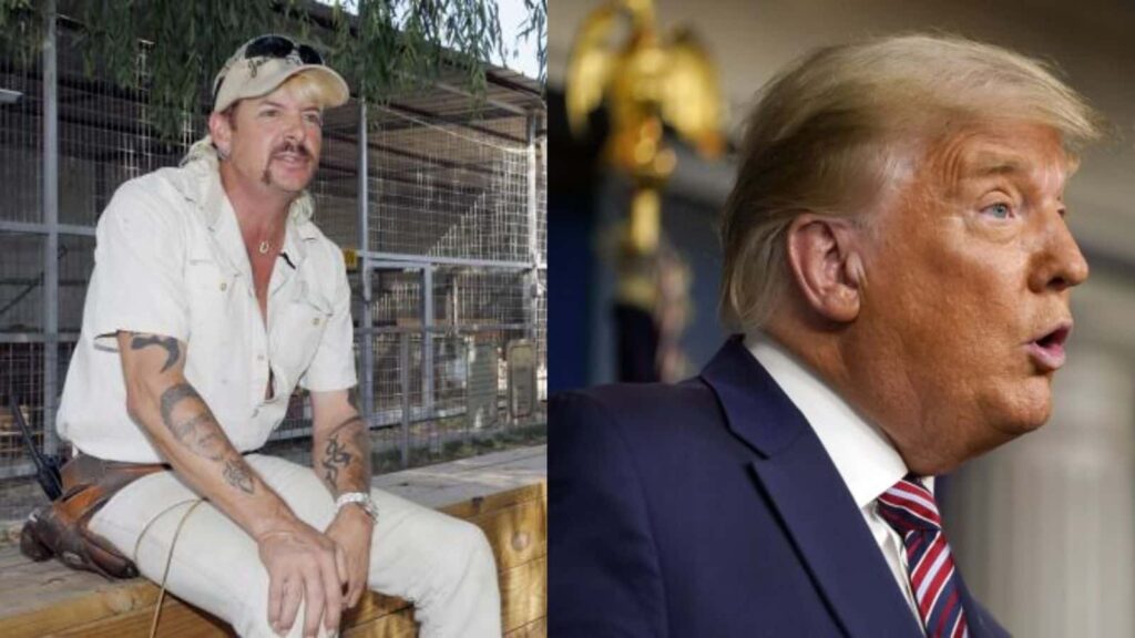 Joe Exotic and Donald Trump (Image: AP)