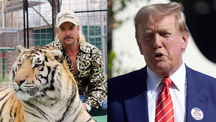 Joe Exotic and Donald Trump (Image: AP)