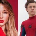 Madelyn Cline and Tom Holland as Spider-man (Image: instagram @madelyncline, Marvel)