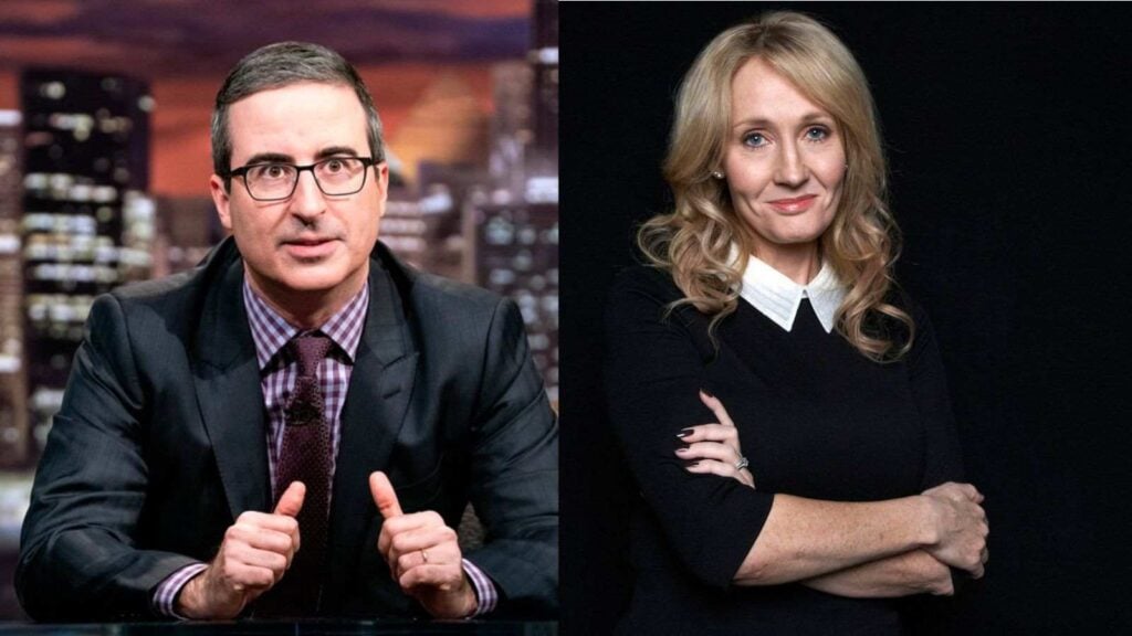 John Oliver and J.K. Rowling (Image: AP)