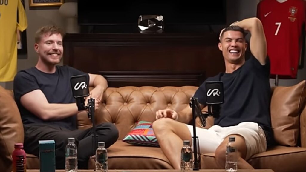 MrBeast and Cristiano Ronaldo (Image: youtube @cristiano) 