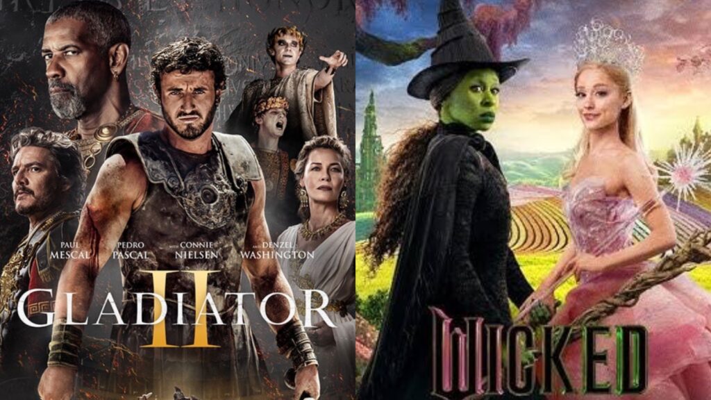 'Gladiator II' and 'Wicked' (Image Paramount, Universal Pictures)