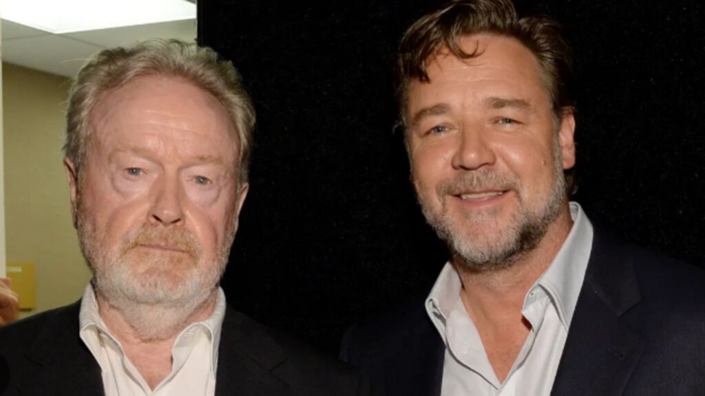 Ridley Scott and Russell Crowe (Image: Variety)