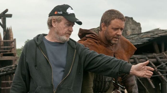 Ridley Scott and Russell Crowe on the sets of 'Gladiator' (Image: Instagram)