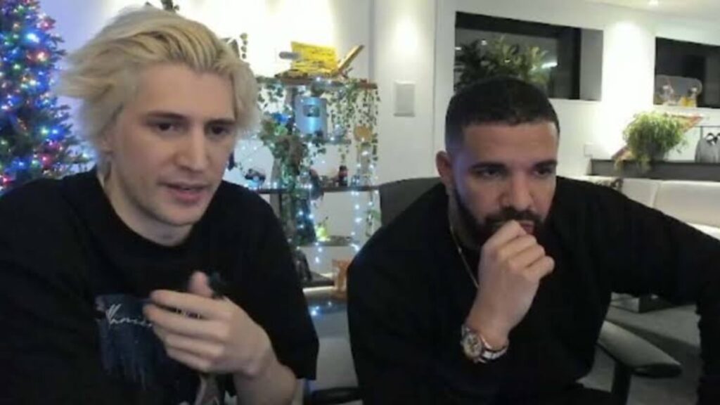 xQc and Drake (Image: Twitch @xQc)