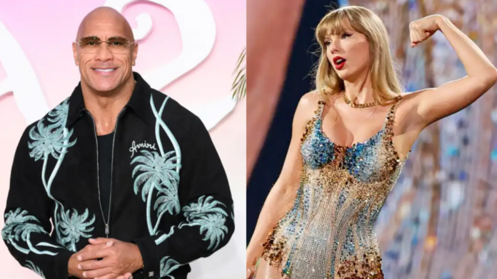 Dwayne Johnson and Taylor Swift (Images: AFP)