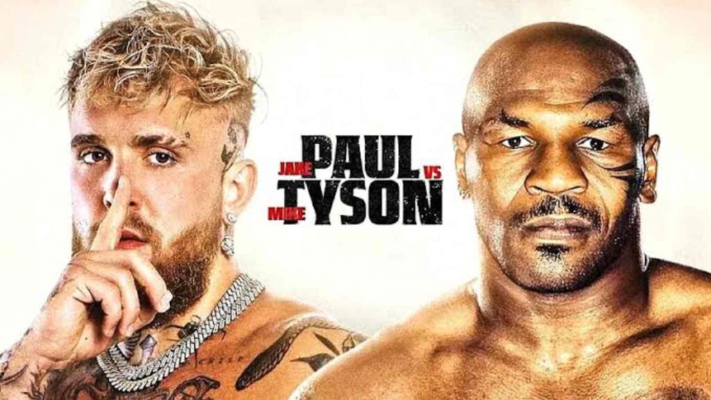 Jake Paul and Mile Tyson's fight (Image: Netflix)