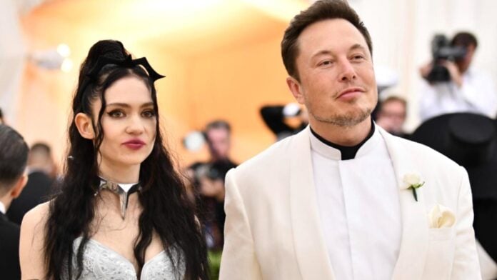 Grimes and Elon Musk (Image: AP)