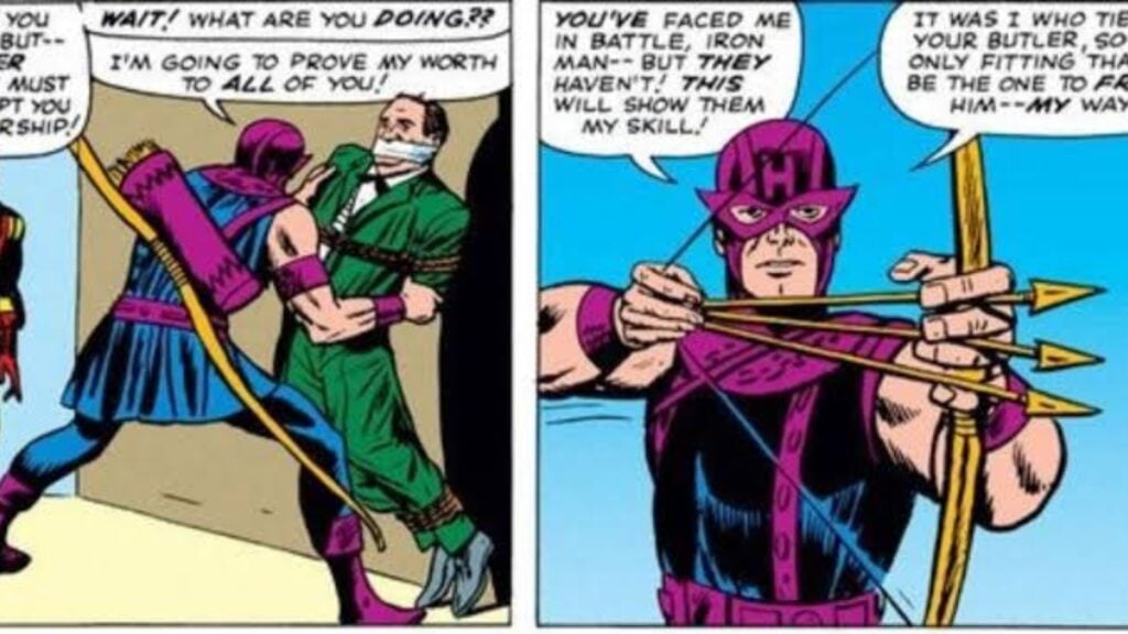 Hawkeye in the comics (Image: Marvel)