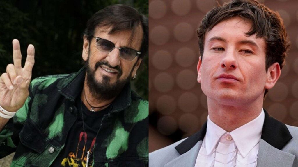 Ringo Starr and Barry Keoghan (Image: AP)