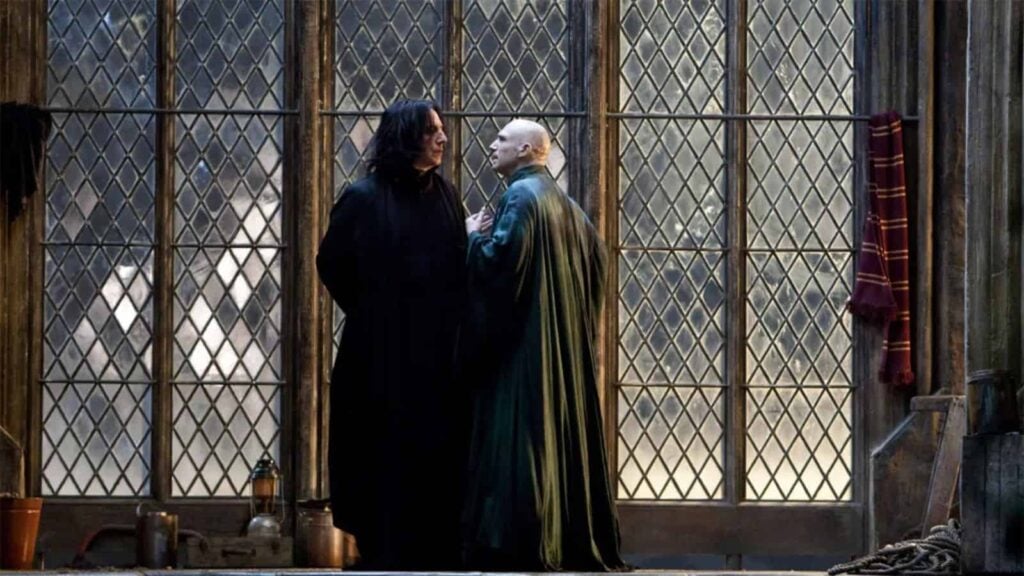 Severus Snape and Lord Voldemort (Image: Warner Bros)