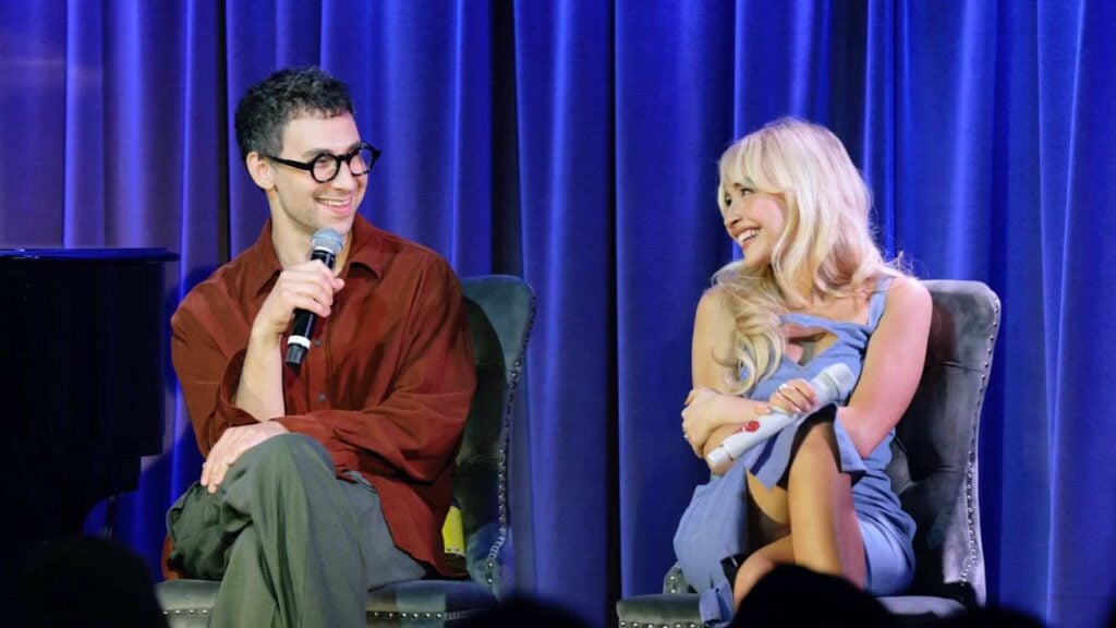 Jack Antonoff and Sabrina Carpenter (Image: AP)