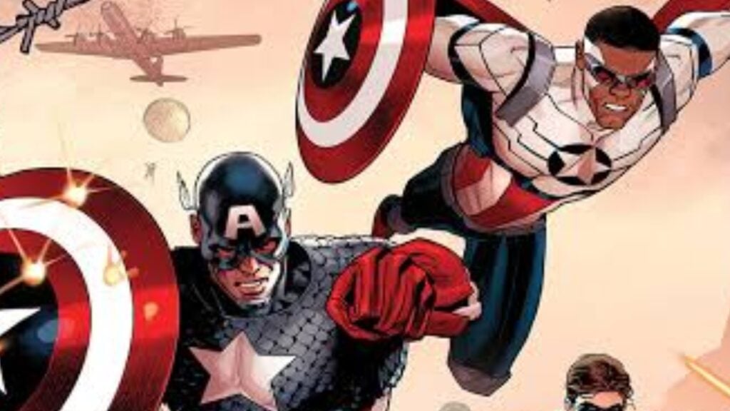 Steve Rogers and Sam Wilson in the comics (Image: Marvel)