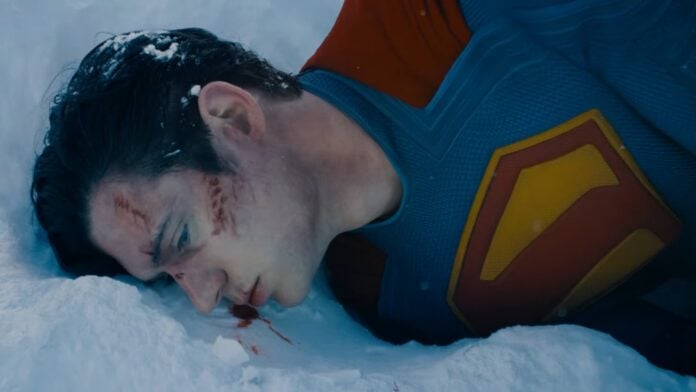 David Corenswet as Superman in 'Superman' trailer (Image: Warner Bros)