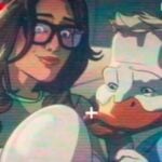 Darcy and Howard the duck in 'What if...' (Image: Marvel)