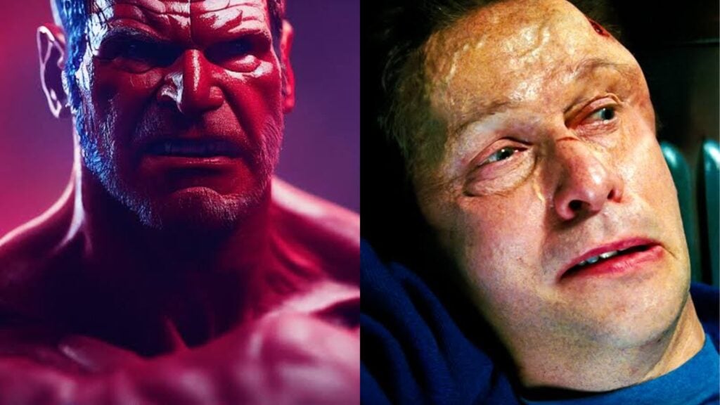 Harrison Ford as Red Hulk and Tim Blake Nelson as The Leader (Image: Marvel, Fox)