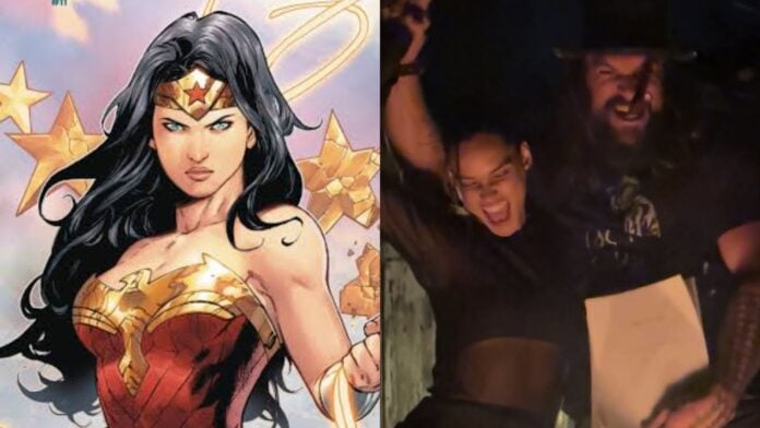 Wonder Woman and Adria Arjona, Jason Momoa (Image: DC, instagram @prideofgypsies)