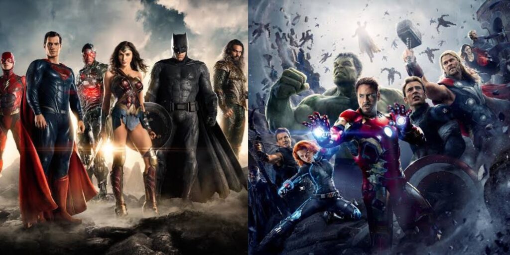 Justice League and The Avengers (Image: Warner Bros, Avengers)