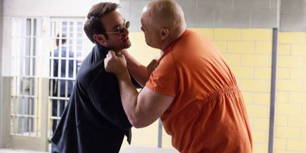 Vincent D'Onofrio and Charlie Cox in 'Daredevil' (Image: Netflix)