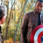 Chris Evans as Steve Rogers and Anthony Mackie as Sam Wilson (Image: Marvel)