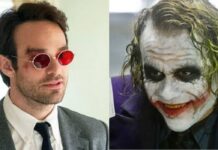 Charlie Cox as Daredevil and Heath Ledger as The Joker (Image: Marvel, Warner Bros)