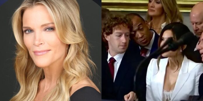 Megyn Kelly, Mark Zuckerberg and Lauren Sanchez (Image: instagram @megynkelly, X)