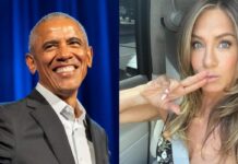 (L) Barack Obama, and (R) Jeniffer Aniston (Image: AP and Instagram/@jenniferaniston)