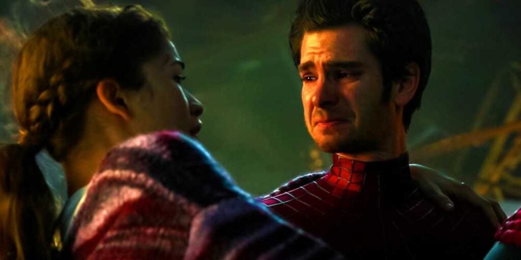 Andrew Garfield as Spider-Man and Zendaya as MJ in 'No Way Home' (Image: Marvel)