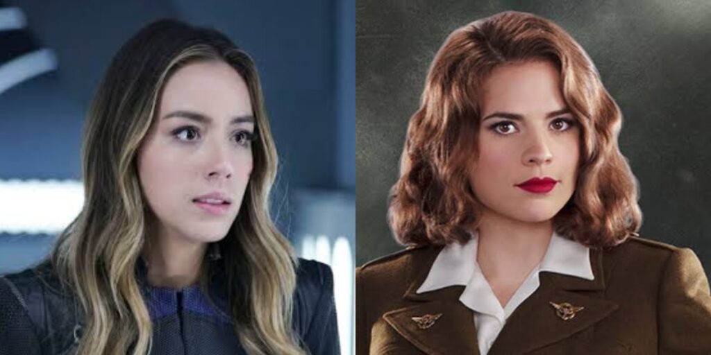 Chloe Bennet as Quake and Hayley Atwell as Peggy Carter (Image: Marvel)