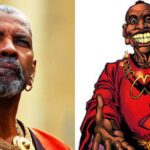 Denzel Washington in 'Gladiator 2' and Achebe (Image: Paramount pictures, Marvel)