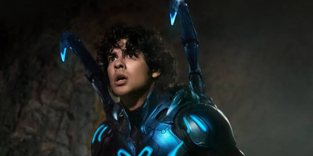 Xolo Mariduena as Blue Beetle (Image: Warner Bros)