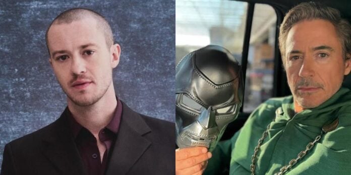 Joseph Quinn and Robert Downey Jr. as Dr. Doom (Image: instagram @josephquinn, Marvel)